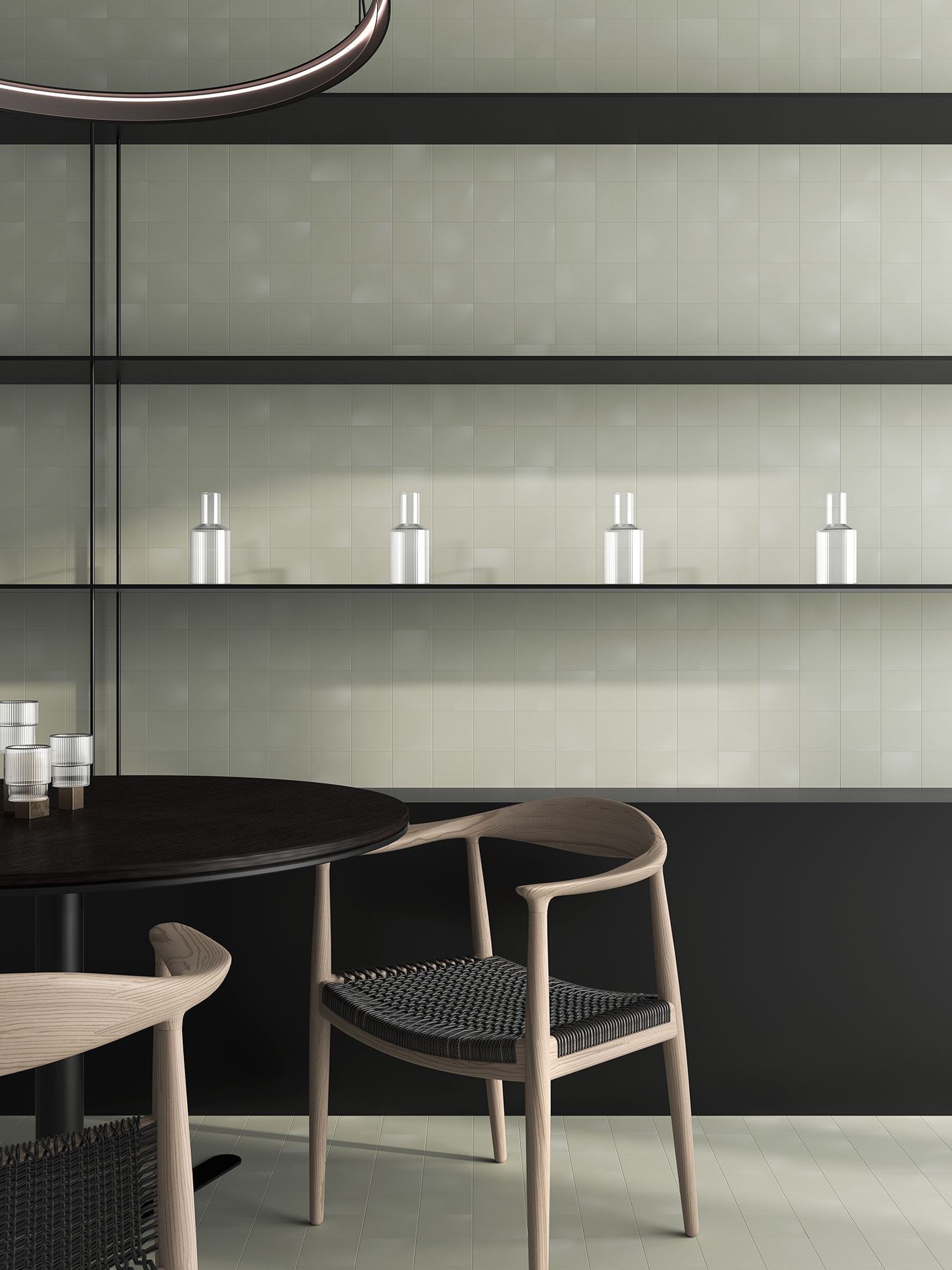 Balance, the wall and floor tiles collection designed by Víctor