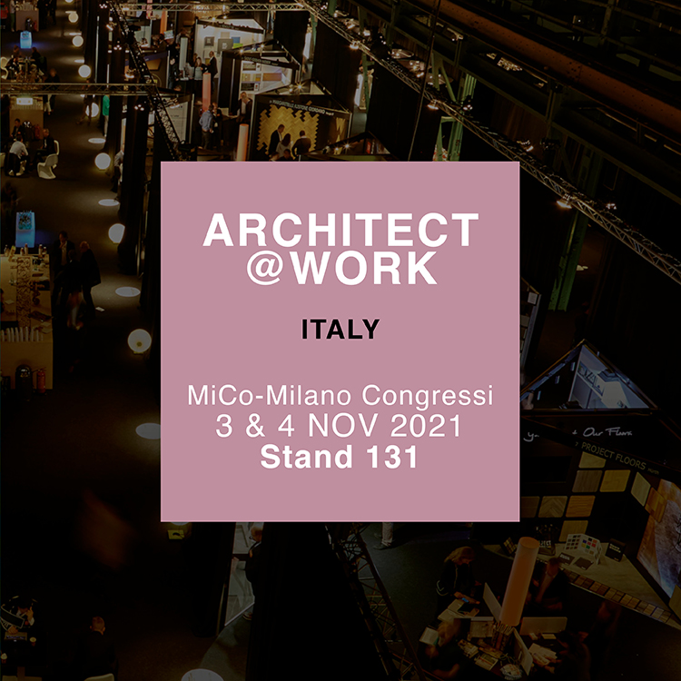 Visit us at Architect@Work Milan on 3rd and 4th November
